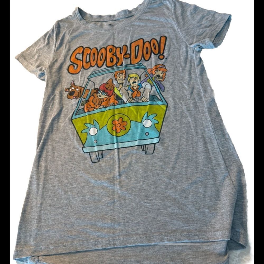 Scooby Doo Mystery Machine Gang Grey Tee Shirt‎ Unisex Small